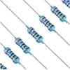 100pcs 1/4W (0.25W) 2.7K Ω ohm Metal Film Fixed Resistor ±5% Tolerance 2.7K MFR Through Hole Resistors Current