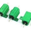 AISIBO Aluminum Housed Resistor, 25W 2.5 Ohm 5% Wirewound Transducer Power Resistors Aluminum Heatsink Resistors Chassis Screw Tap Mounted (5 Pack)