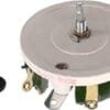 Heyiarbeit 100 Ohm 200W Ceramic Wirewound Potentiometer Linear Variable Rheostat Resistor with Knob for Light Dimmers Motor Speed Control 1pcs