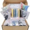 Mega Electronic Component Kit Assortment, Capacitors, Resistors, LED, Transistors, Diodes, 1n270 Germanium, DC Jacks, opamp, PCB, Speaker, 1900 pcs